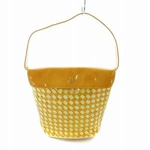BALLY handbag, woven enamel with logo detailing, orange and yellow. GY18 /MQ - Picture 1 of 9