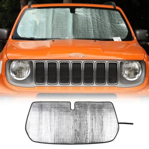 Windshield Sun Shade Foldable Visor Anti-UV for Jeep Renegade 2016+ Accessories - Picture 1 of 7