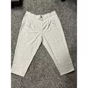 Who What Wear konische Tapioka-Hochhose plissiert Damen Größe 16W neu mit Etikett - Bild 1 von 3