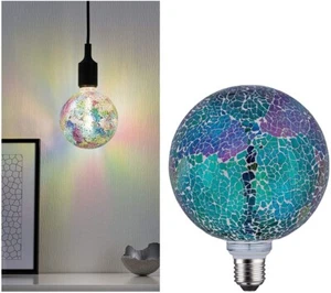 Paulmann 287.50 LED Globe Leuchtmittel Miracle Mosaic E27 Lampe 5W Mosaic Blau - Picture 1 of 7