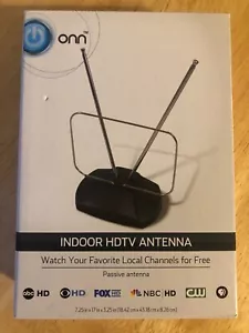 Onn Indoor Easy-Adjust HDTV Antenna, Brand New,  Free Shipping  - Picture 1 of 2