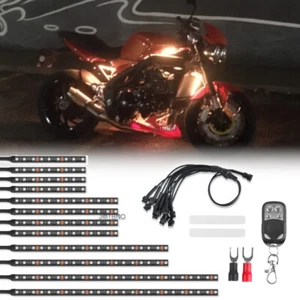 For  Triumph Speed 1050 12x Motorcycle RGB Underglow Lights Lamp Strips + Remote - Picture 1 of 15