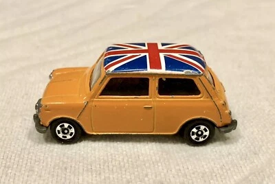 Rare 1970's Tomica BLMC Mini Cooper S Mk III No. F8 Orange w/ Union Jack - Image 1 of 4