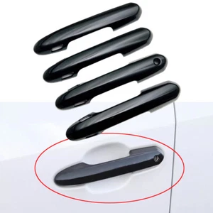 Black Car Door Handles Cover Trim Decoration Fits Toyota Crown 2023 2024 - Picture 1 of 9