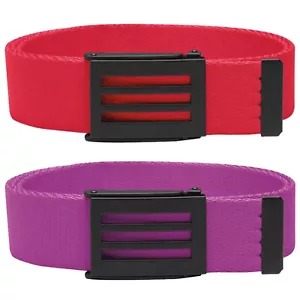 adidas 3-Stripes Buckle Performance Webbing Canvas Golf Belt - One Size - Picture 1 of 3