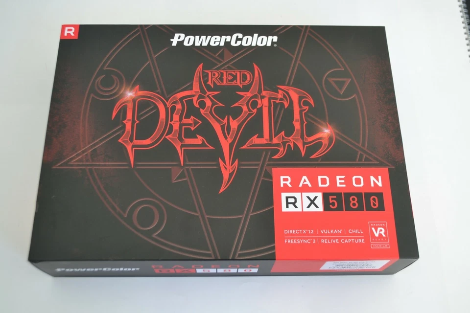 POWERCOLOR AMD RX580 8GB GRAPHICS VIDEO CARD GAMING MINING ETH 30+ MH/s b - Image 1 of 1