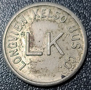 Longview Kelso Bus Company Token BKDR1 - Imagen 1 de 2