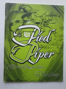 THE PIED PIPER a Musical Play for Children KAREN STURGES with Choral Parts Supp. - Picture 1 of 8