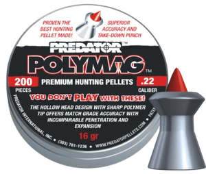 PIOMBINI 5.5MM JSB PREDATOR POLYMAG PER CARABINA ARIA COMPRESSA HUNTING PELLETS