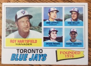 Toronto Blue Jays Founded 1976 Roy Hartsfield Mgr 1977 Topps Baseball Card #113 - Picture 1 of 2