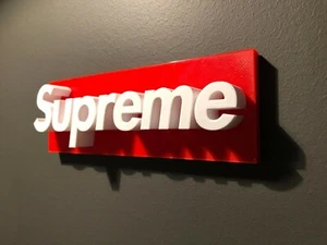 Supreme - 3D PRINTED SIGN | HYPEBEAST SIGN - Picture 1 of 8