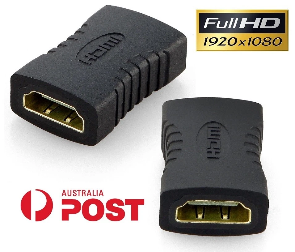 3x HDMI Female to Female Coupler HDMI Type-A Connector Joiner Cable Extender AU - Image 1 of 1