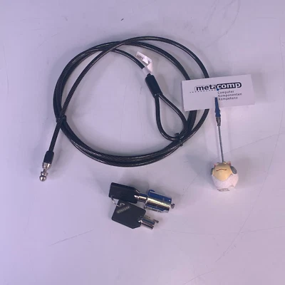 HP Sicherheitsschlosskabel für Docking Station - Cable Lock - AU656AA - wie Neu - Bild 1 von 2