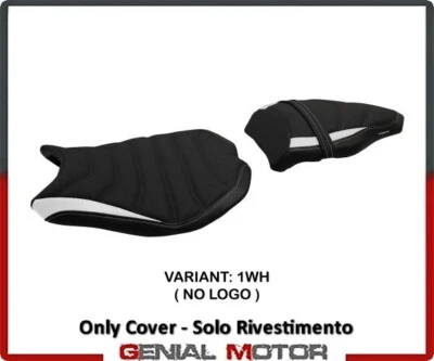 Funda sillín asiento Cervia Ultragrip blanco (WH)T.I. para DUCATI 848 2007>2013 Foto 1 de 2