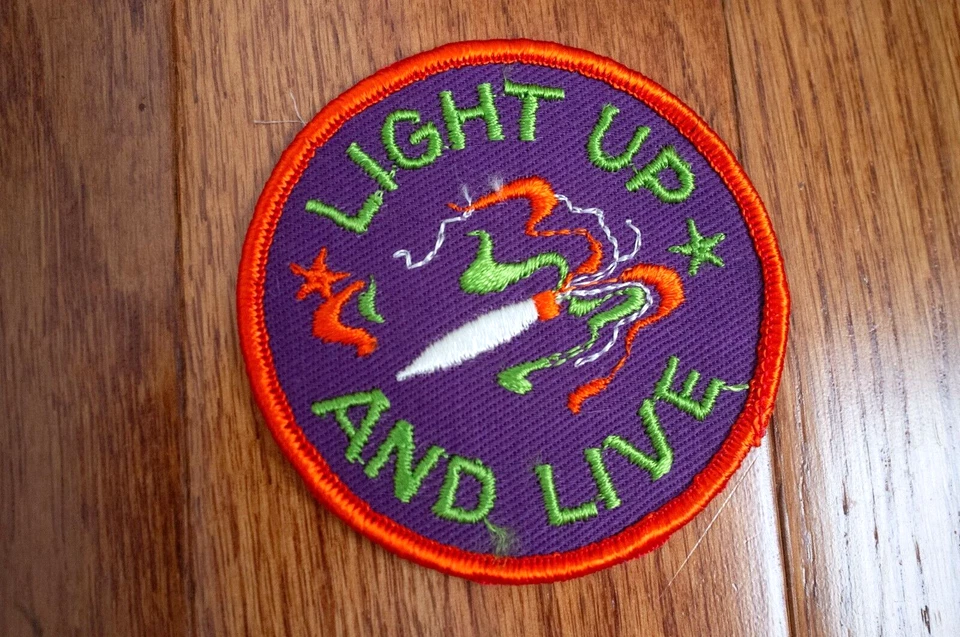 UNUSED VINTAGE 60s 70s Motorcycle Biker Stoner 420 Patch KAPITAL MADE IN USA - Image 1 of 1