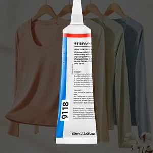 60ml Fabric Glue Cloth Glue Waterproof Permanent Clear Washable Clothing Glue - Picture 1 of 12