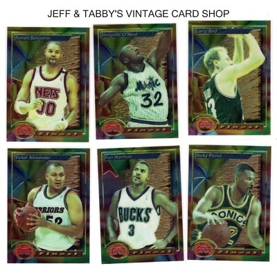 1993-94 Topps Finest Basketball Cards / SEE DROP DOWN MENU 4 card U will receive - Image 1 of 4