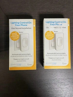 Lote de 2 Switchmate RSM001W Simply Smart Home Interruptor de Luz a Presión Panel Balancín Foto 1 de 4
