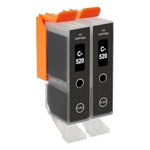 2 Tintenpatronen Schwarz (PGI) für Canon PIXMA iP4700 MP560 MP640 MX860 - Bild 1 von 5