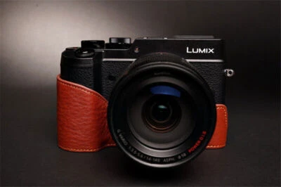 Panasonic Lumix GX8 Leather Half Case Camera Body Handmade Retro Cover Insert TP - Image 1 of 4