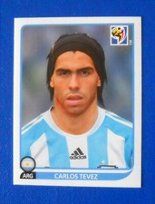 PANINI WORLD CUP SOUTH AFRICA 2010 #124 TEVEZ STICKER FIGURE - ARGENTINA