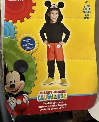 NEW Mickey Mouse Disney Infant/Toddler Halloween Costume with Tail. Size - 2T - Image 1 of 4