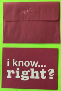 SET OF 10 ‘HALLMARK’ NOTE CARDS ‘I Know...right?’ - Picture 1 of 4