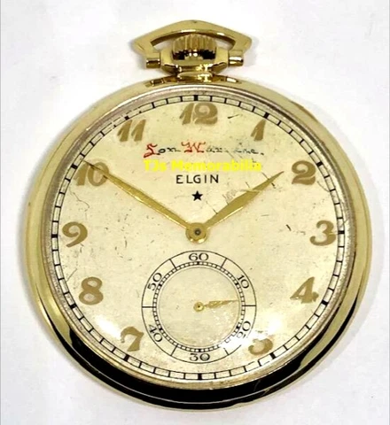 1939 MLB ALL STAR CHAMPION CHAMPIONSHIP POCKET WATCH NOT RING ELGIN CARDINAL 14K Cover
