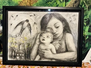 angel painting - Picture 1 of 2