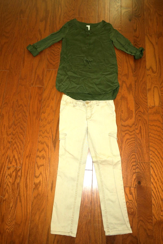 7 ❤️GIRL KIDS CARTERS ❤️FADED GLORY❤️ LOT 2pc Clothing SKINY PANTS SHIRT TOP NEW - Image 1 of 4