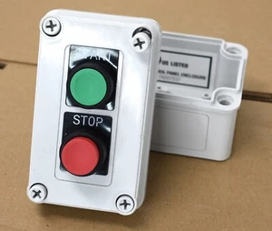 Hoffman VM533-PBM2 with GE Push Buttons Contact Blocks P9B01VN Enclosure - Picture 1 of 8