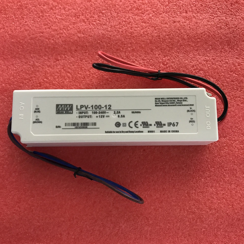 1PC New For MEAN WELL LPV-100-12 waterproof led switching power supply#QW - Image 1 of 1