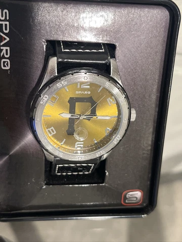 MLB Pittsburgh Pirates Men's SPARO Watch New Black Wrist Band Cover