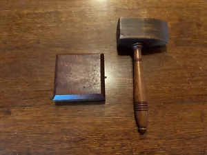 Mazo masónico y bloque ""Estampilla de logia 345"" mazo masónico masón masón - Imagen 1 de 7