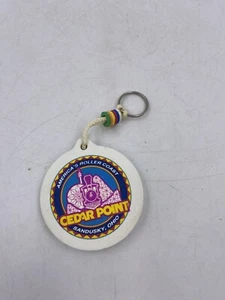 Vintage Cedar Point Sandusky, Ohio America's Rollercoaster Round Foam Keyring - Picture 1 of 10