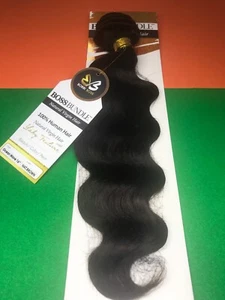 BOSS_BUNDLE_OCEAN_WAVE_Natural_Virgin_Human_Hair_WEAVE_16"_#NAT. BROWN - Picture 1 of 6