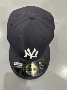 AUTHENTISCH THE OFFICIAL ON FIELD NEW ERA NEW YORK YANKEES 59FIFTY GRÖSSE 7 1/8" NEU - Bild 1 von 8