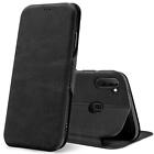 Tasche Hülle für Samsung Galaxy M11 Flip Case Schutz PU Leder Stoßfest Schwarz