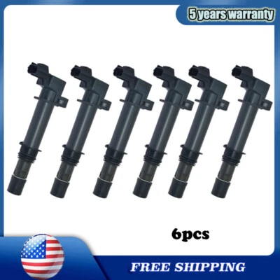 6x Ignition Coils For Dodge Jeep Mitsubishi Raider Chrysler Aspen 56028138AB - Image 1 of 4