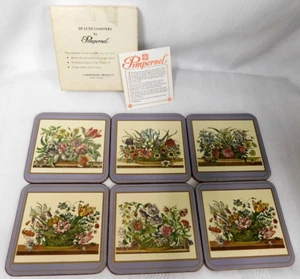 Vintage Pimpernel Untersetzer ~ "FLORAL ARRAY" Blumen 4 x 4" ~ Menge 6 - Bild 1 von 6
