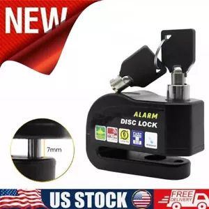 Motorrad Bike Roller Scheibenschloss Alarm Diebstahlsicherung Scheibenbremse Schloss Alarm T0F9 - Bild 1 von 11