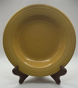 Vintage Set of 4 Fiestaware 8” Deep Plate Bowl Original Yellow Homer Laughlin - Picture 1 of 5