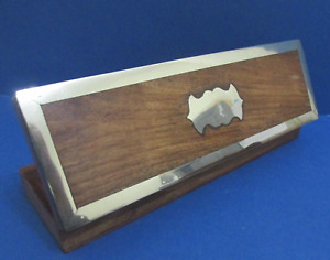Brass Inlay Anglo Indian Rectangula Storage Box - Polished Hard Wood
