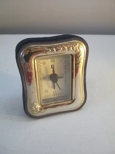 Vintage Italian Silver Mounted Desk Clock - Untested - Picture 1 of 3