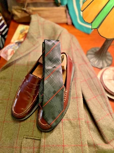 Red Rooster's Tartan/Stripe Fusion Tie - Picture 1 of 11
