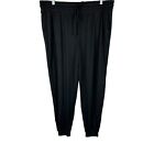 Anybody Pullon Lounge Tall Lush Jersey Set of Two Joggers Black/Shibori 1XT Size
