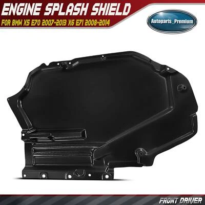 Protetor contra respingos de motor dianteiro do lado do motorista para BMW X5 E70 2007-2013 X6 E71 2008-2014 - Imagem 1 de 4