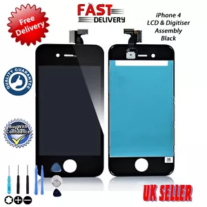 Nuevo Calidad Premium IPHONE 4 Retina LCD Y Pantalla Táctil Digitalizador Negro - Bild 1 von 3