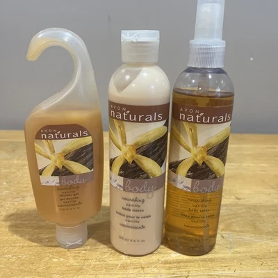 Avon Naturals Spray Corporal Nutritivo Vainilla Loción Gel de Ducha 8.4 fl oz Nuevo de Lote Antiguo Foto 1 de 4