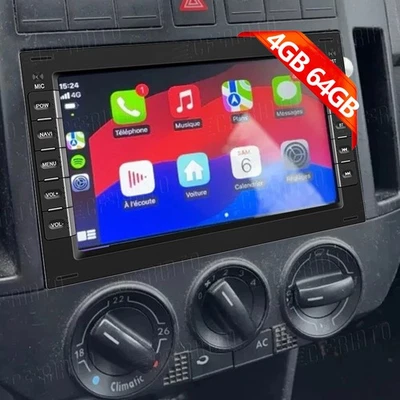 CAMECHO 4+64GB Carplay Android 15 Autoradio GPS Für VW Polo 9N Jetta Golf 4 Passat B5 T5